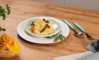 Risoto ar ķirbjiem un sieru multikatlā
