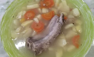 Griķu zupa ar ribiņām